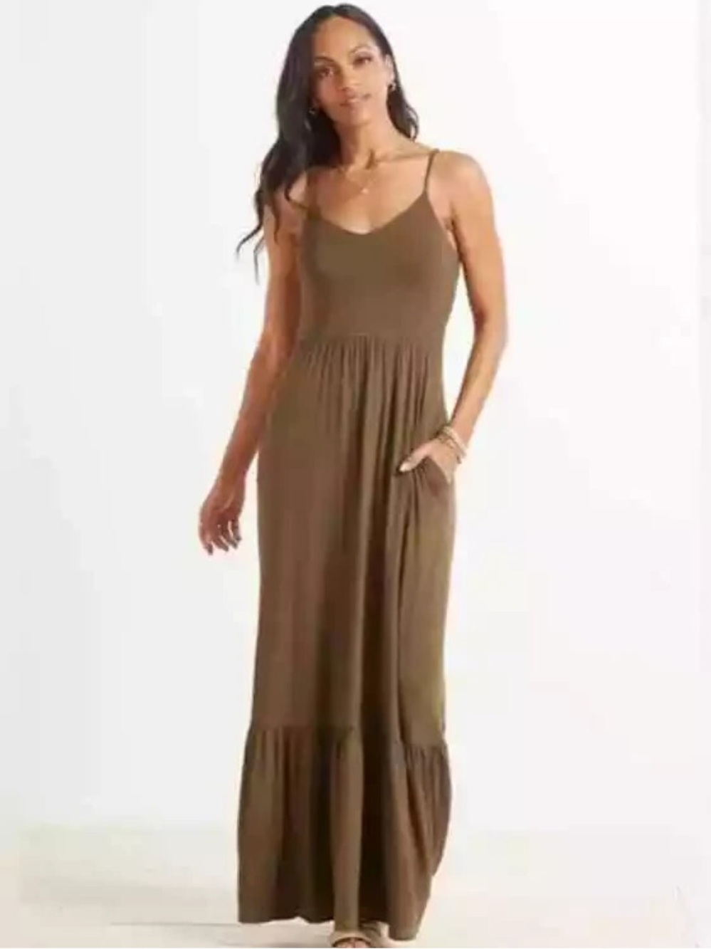 Evereve Eloise Tiered Maxi Dress